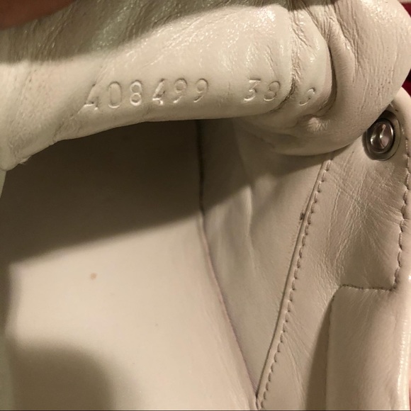 Gucci Men 368494 Praga Karibu White Leather - Picture 6 of 7